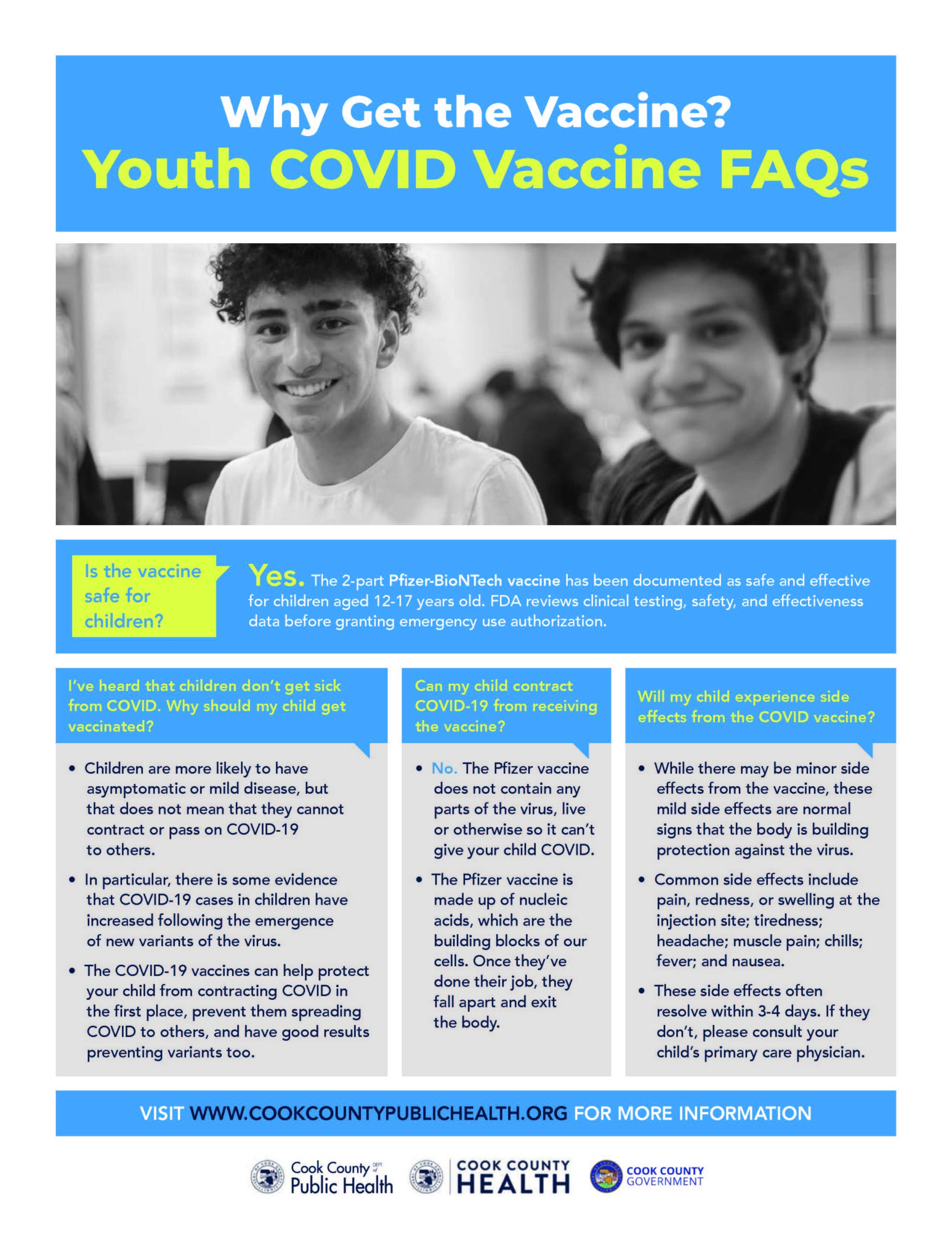 8 1/2 X 11 -12+ Youth vaccine FAQs 