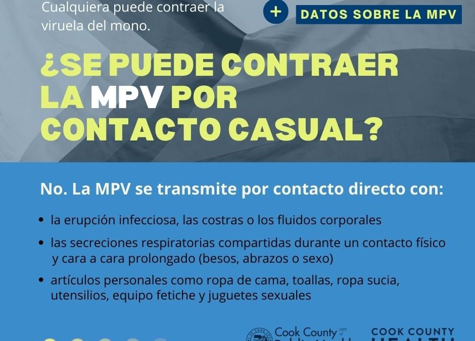 Can you get mpox through casual contact? – Spanish