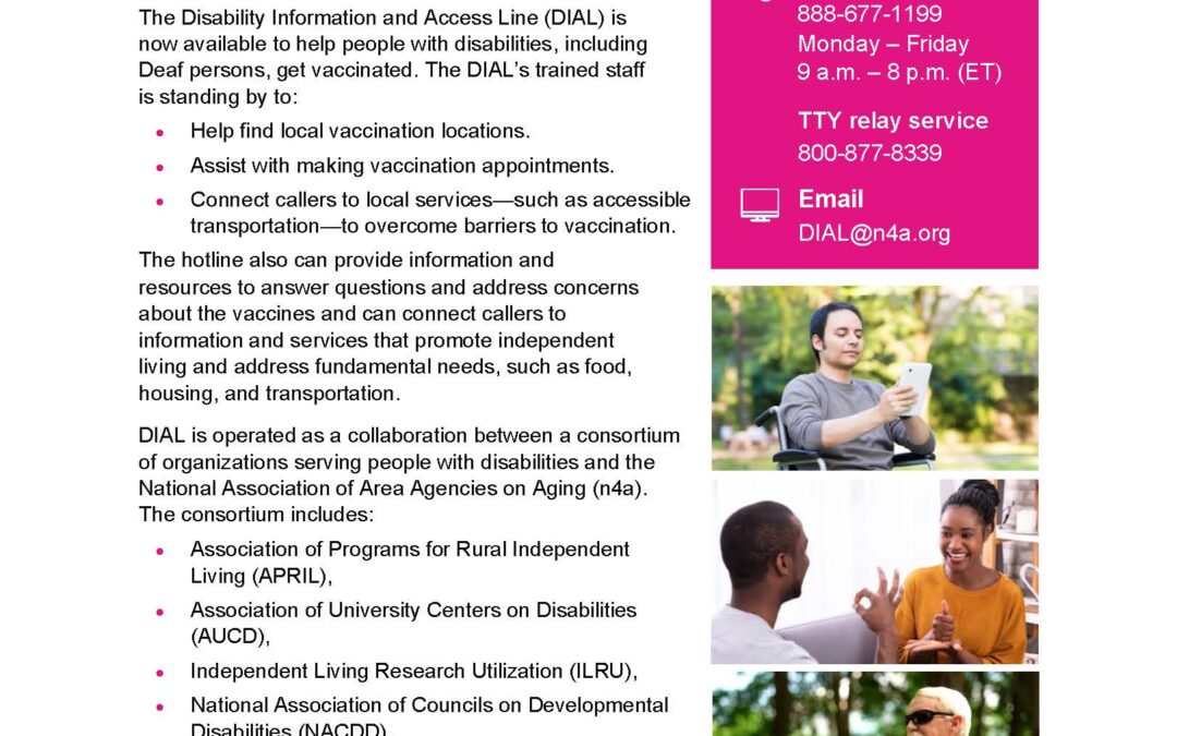 Disability Information and Access Line Flyer