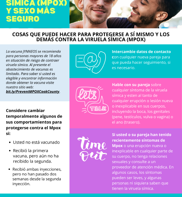 Mpox & Safer Sex Fact Sheet – Spanish