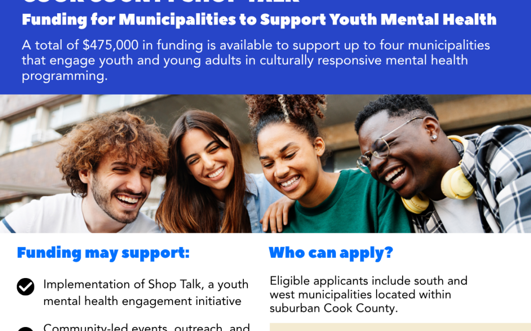 CCCDPH Announces $475,000 Funding Opportunity for Municipalities to Address Youth Mental Health
