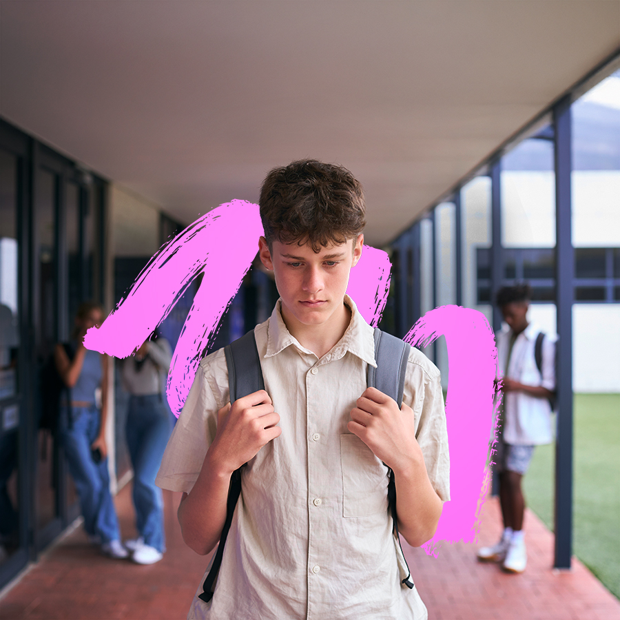 teen looking sad