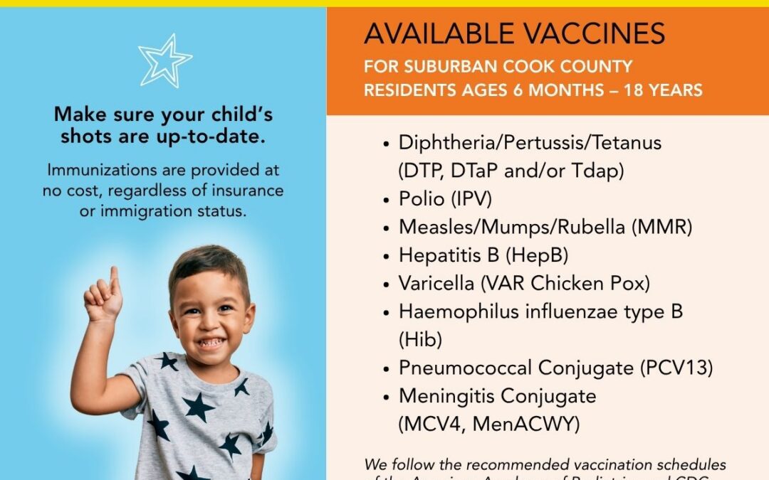 Cook County Public Health Offers Back-to-School Vaccinations at Suburban Cook County Community Events 